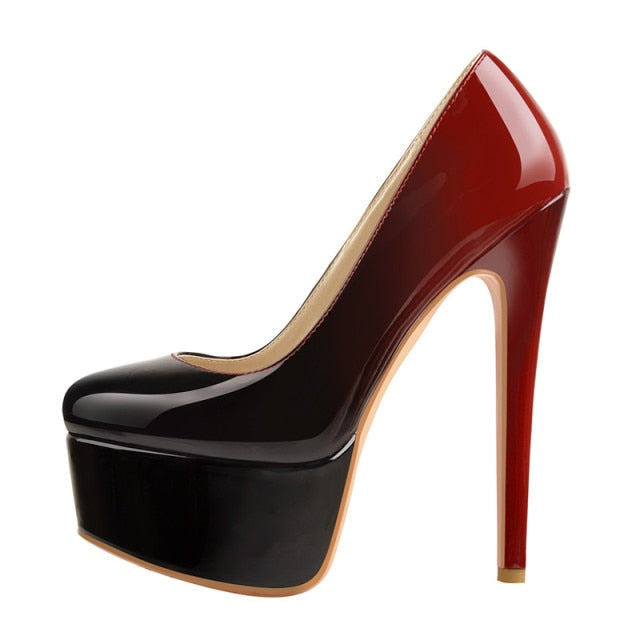 Escarpins Queen Tigers (Rouge et noir)