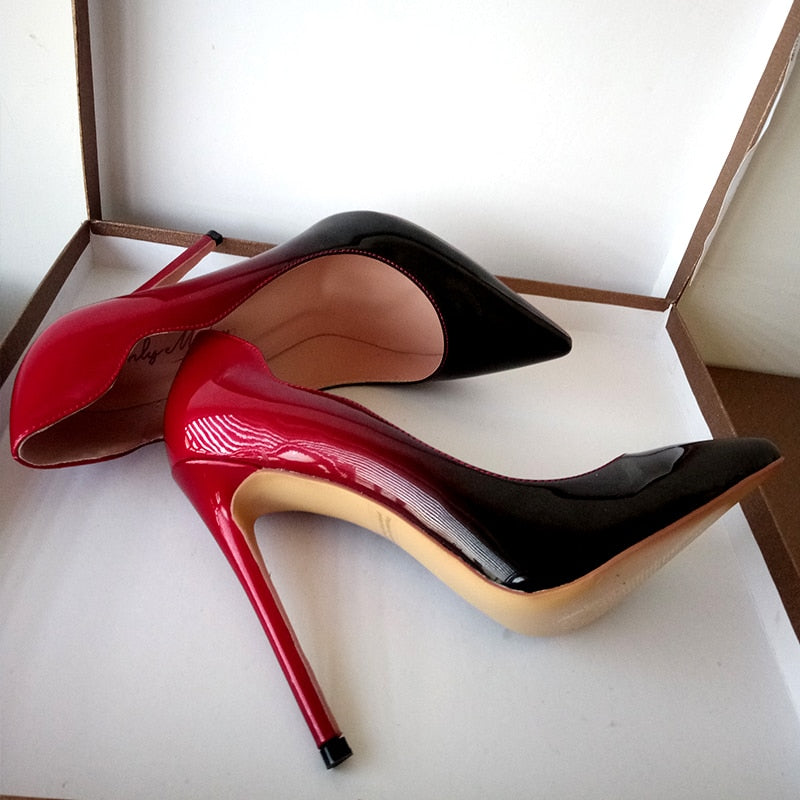 Escarpins Queen Benjamine (Rouge et noir)