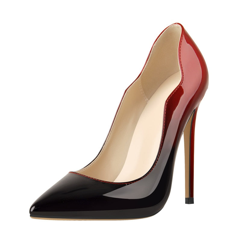 Escarpins Queen Benjamine (Rouge et noir)