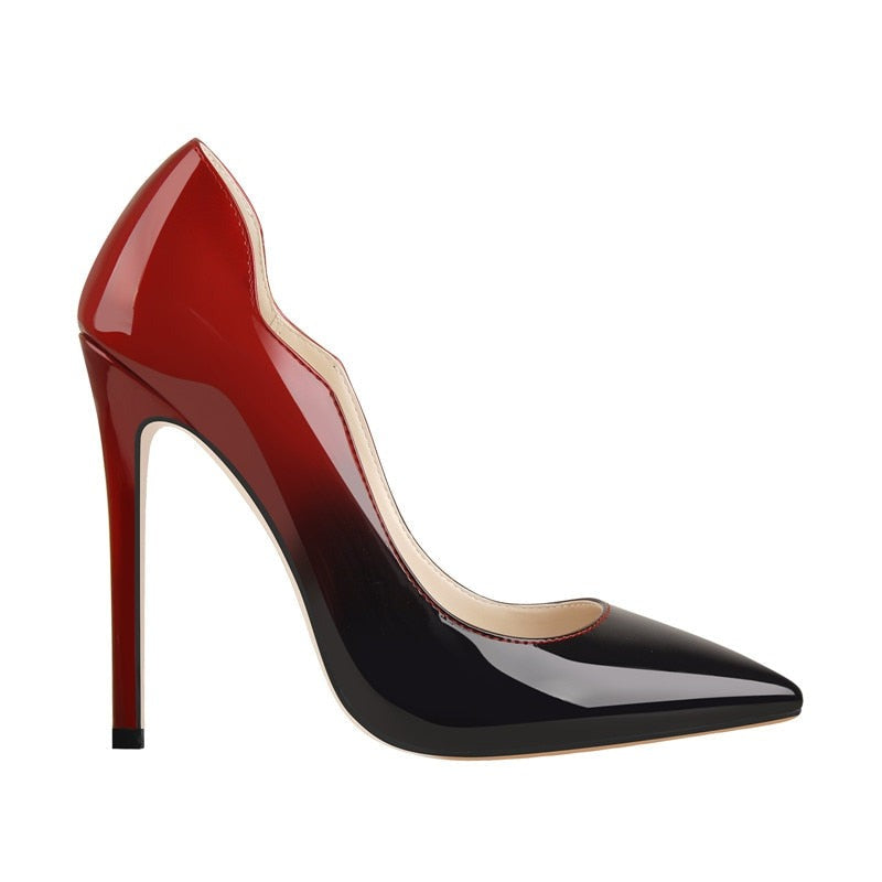 Escarpins Queen Benjamine (Rouge et noir)