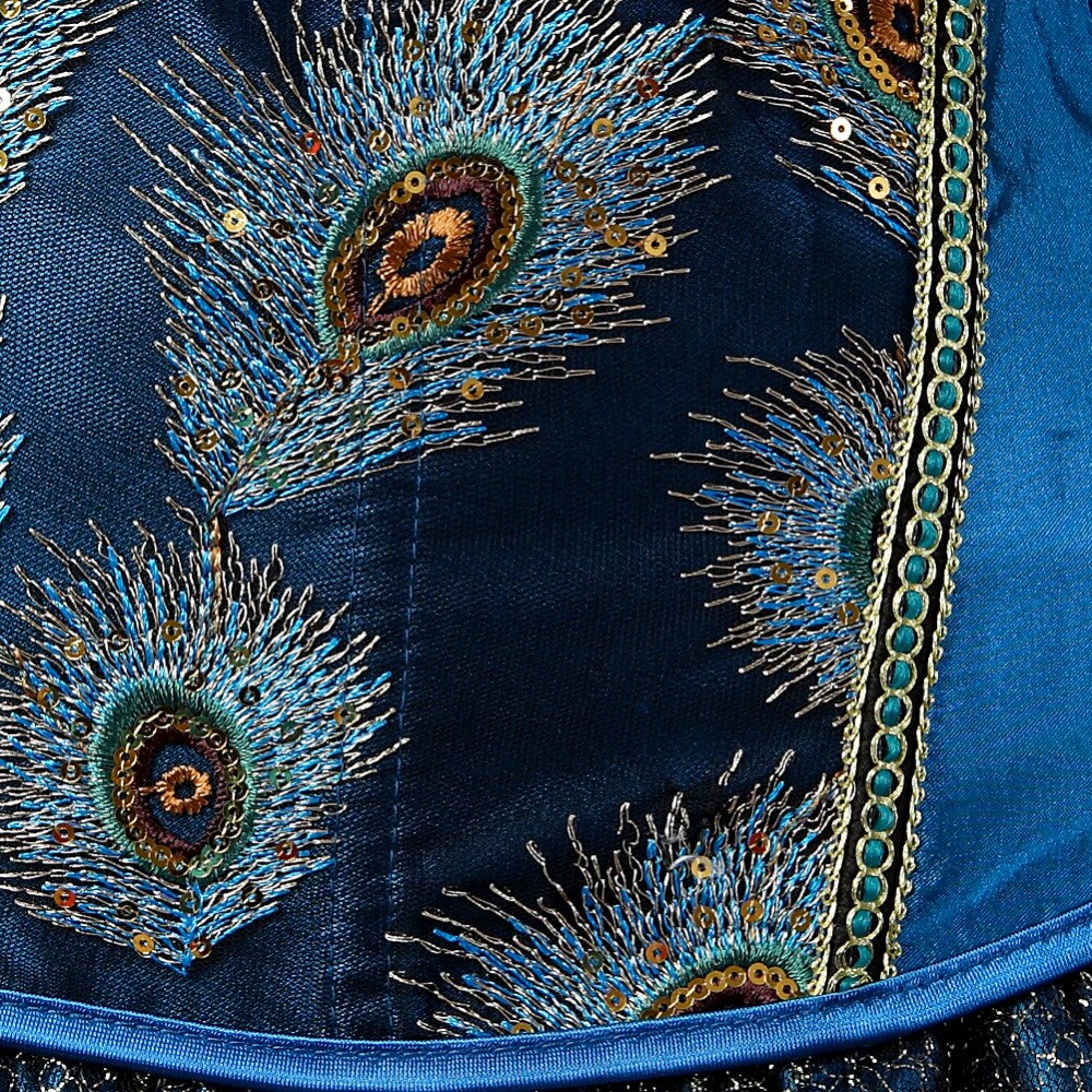 Corset Drag Peacock (Bleu)