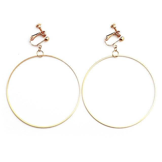 Boucles D'Oreilles Clip Drag Hoola (2 Couleurs)