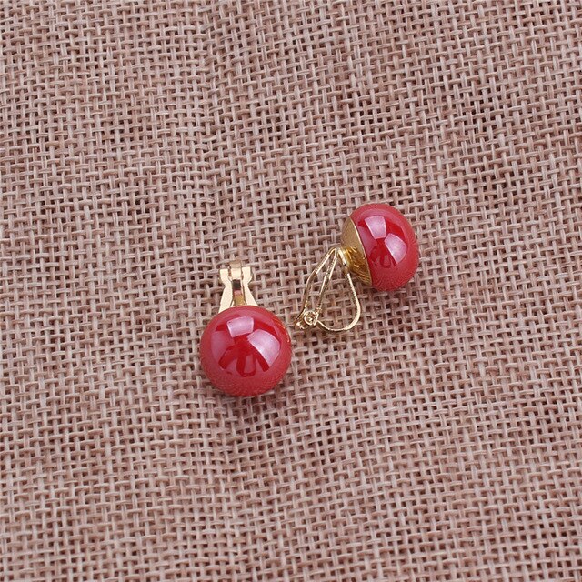 Boucles D'Oreilles Clip Drag Pearl (6 Couleurs)