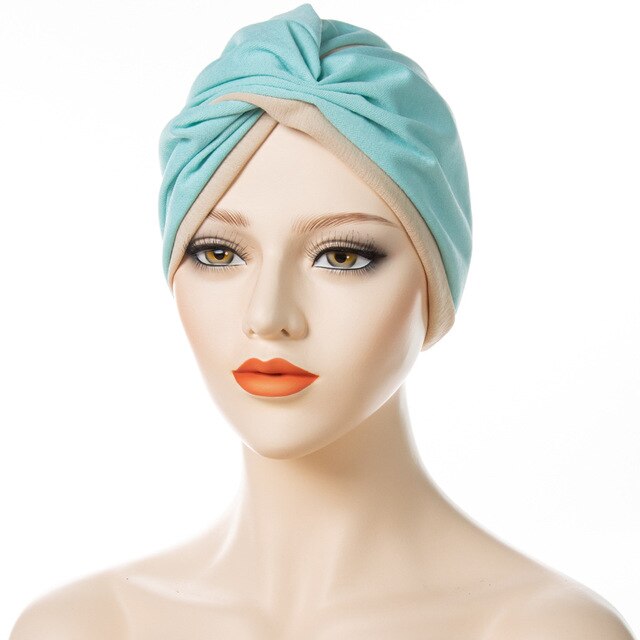 Turban Queen Montana (Bleu clair)