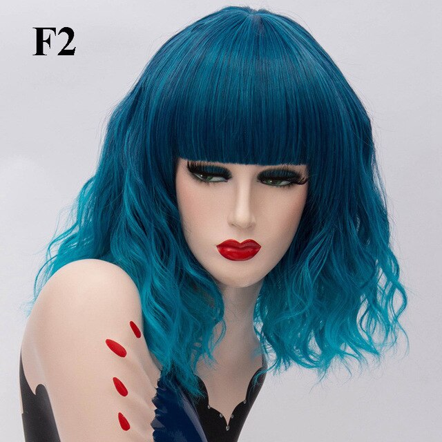 Perruque Queen Kumara (Bleu électrique)