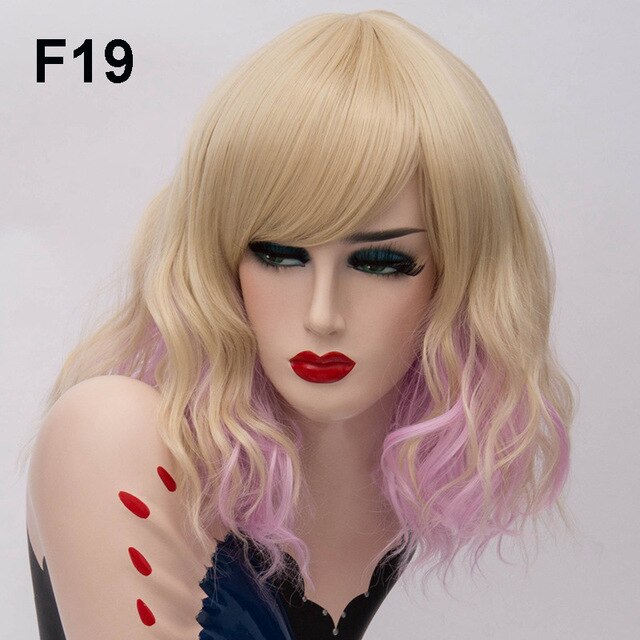 Perruque Queen Mulan (Blond et rose)