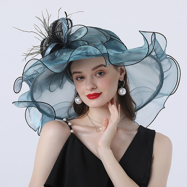 Chapeau Queen Phalominna (Girs et bleu)