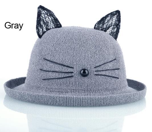 Chapeau Drag Kitten (Gris)