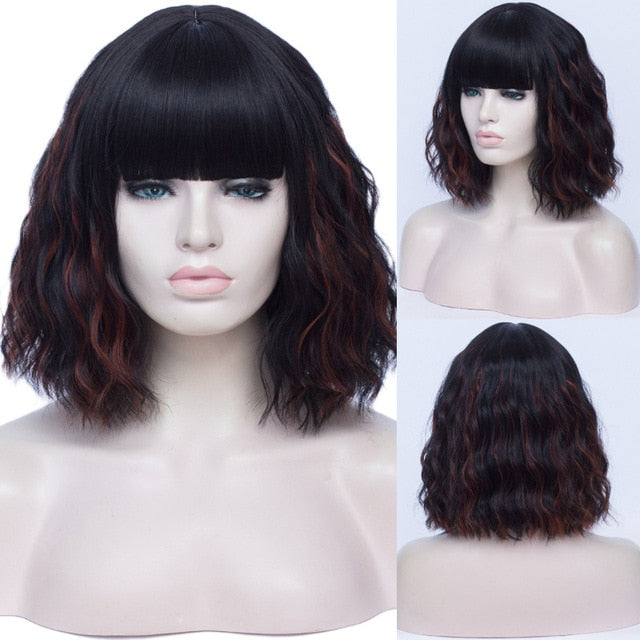 Perruque Queen Cleo (Noir avec des reflets)