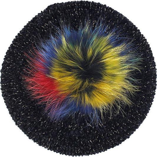 Béret Queen Stanford (Noir et or)