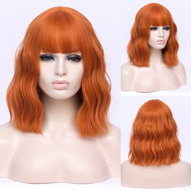 Perruque Queen Cleo (Orange clair)