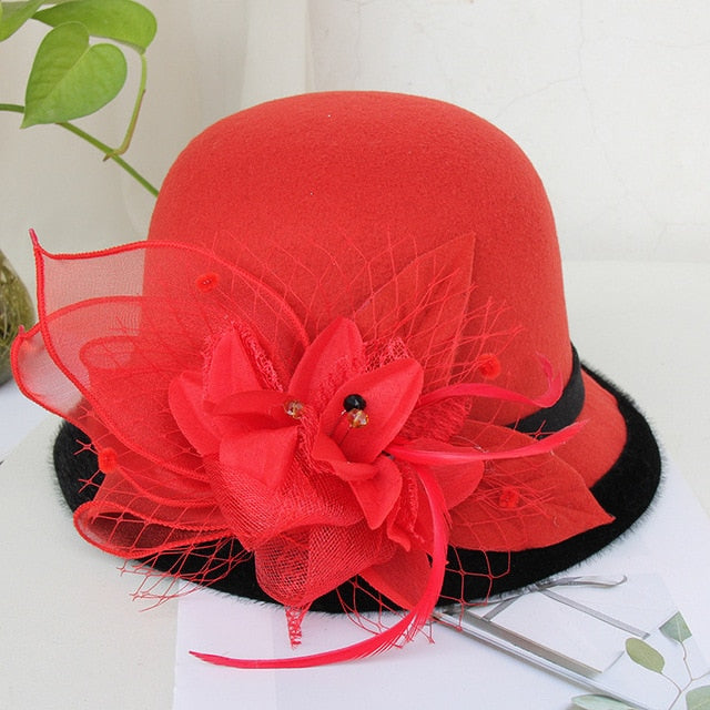 Chapeau Queen Orchya (Rouge)