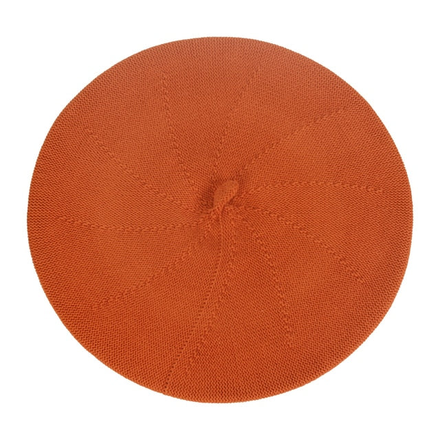 Béret Queen Monica (Rouge brique)