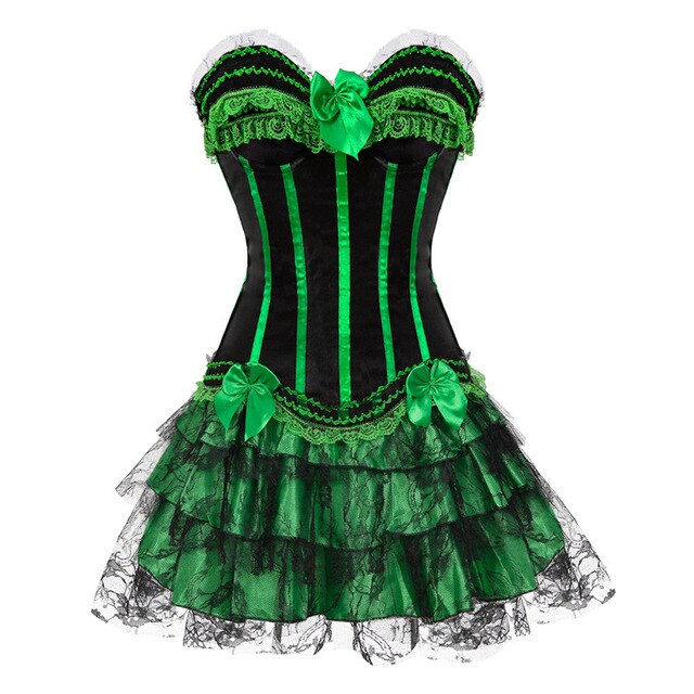 Robe Corset Drag Michelle (Vert)