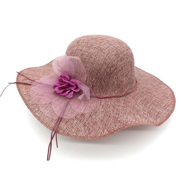 Chapeau Drag Linen (Violet)
