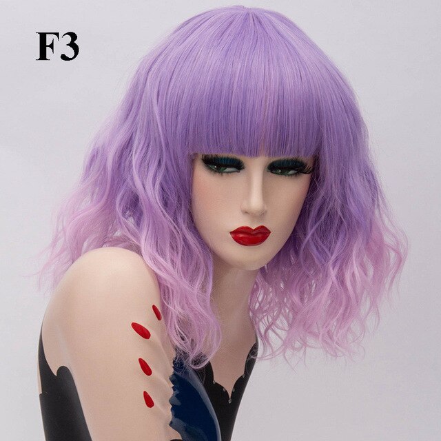 Perruque Queen Kumara (Violet rosé)