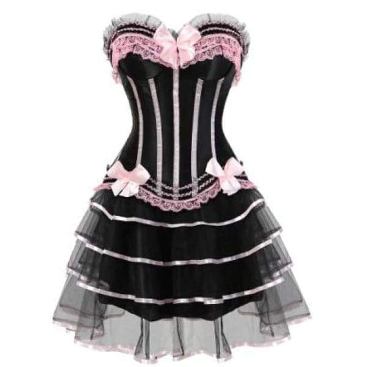 Robe Corset Drag Martina (Rose)