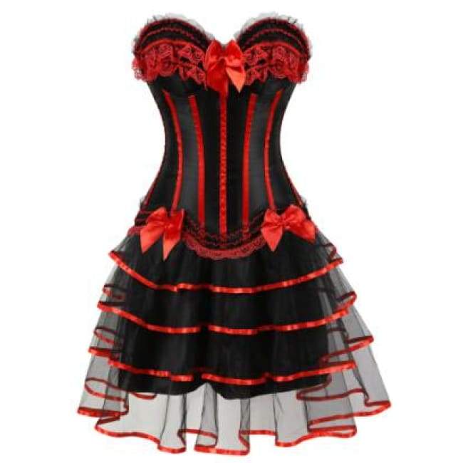 Robe Corset Drag Martina (Rouge)