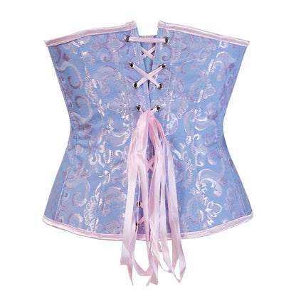 Corset Queen Spring (Bleu et rose)