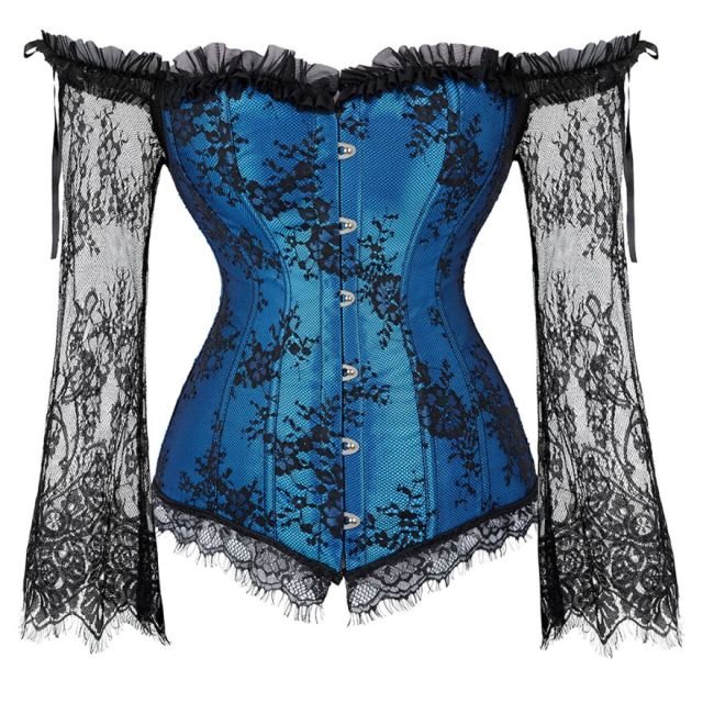 Corset Drag Forest (Bleu)