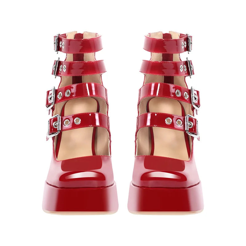 Sandales Queen Katwork (Rouge)