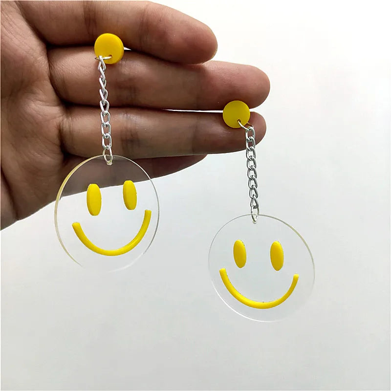 Boucles d'oreilles Queen Smiley