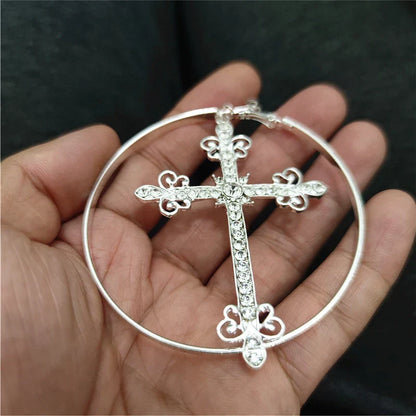 Boucles d'oreilles Queen Cross