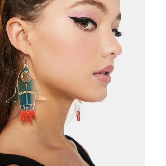 Boucles d'oreilles Queen Rocket