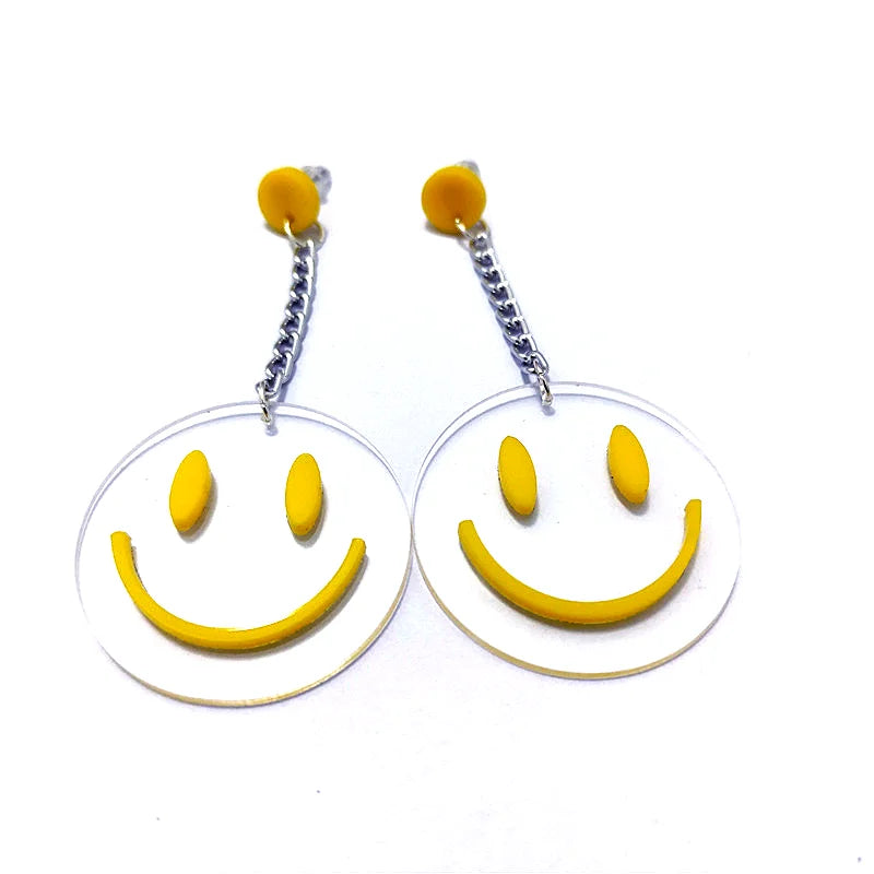 Boucles d'oreilles Queen Smiley