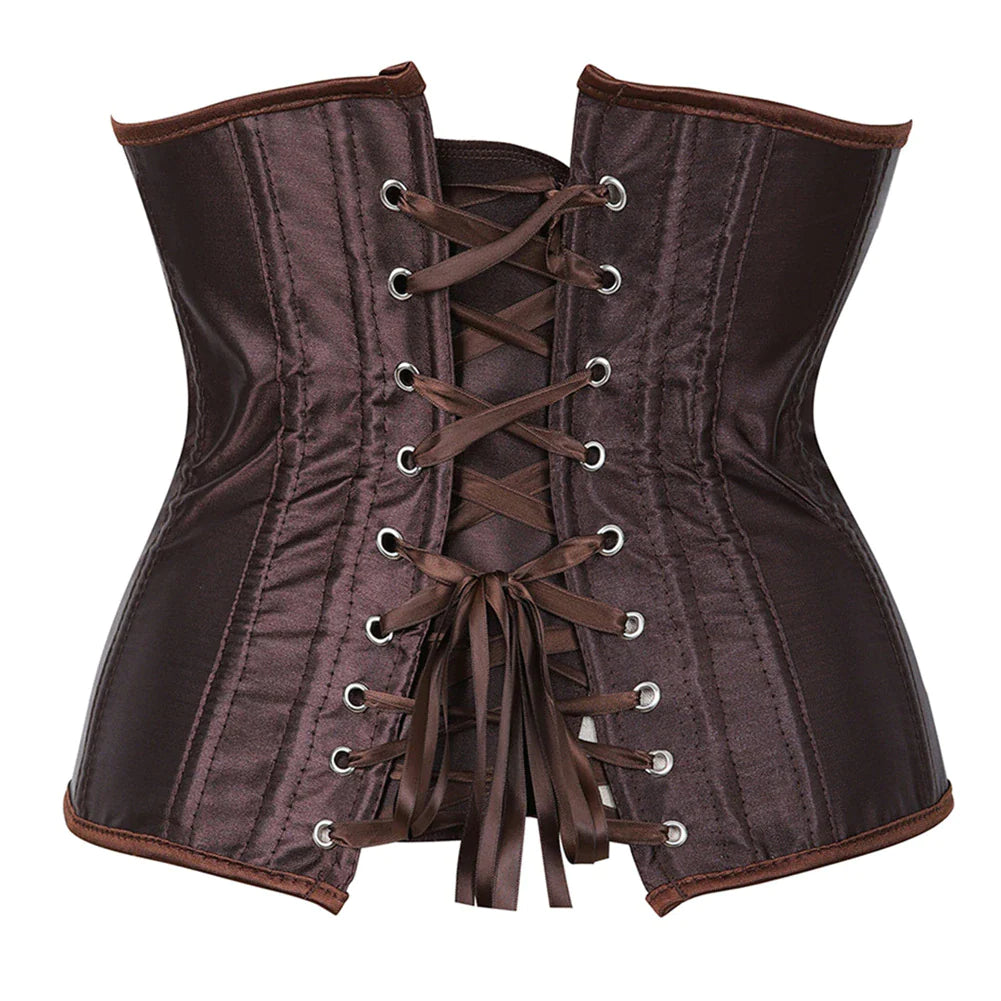 Corset Drag Satin (Marron)