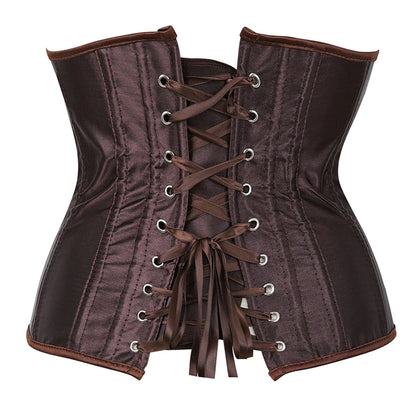 Corset Drag Satin (Marron)