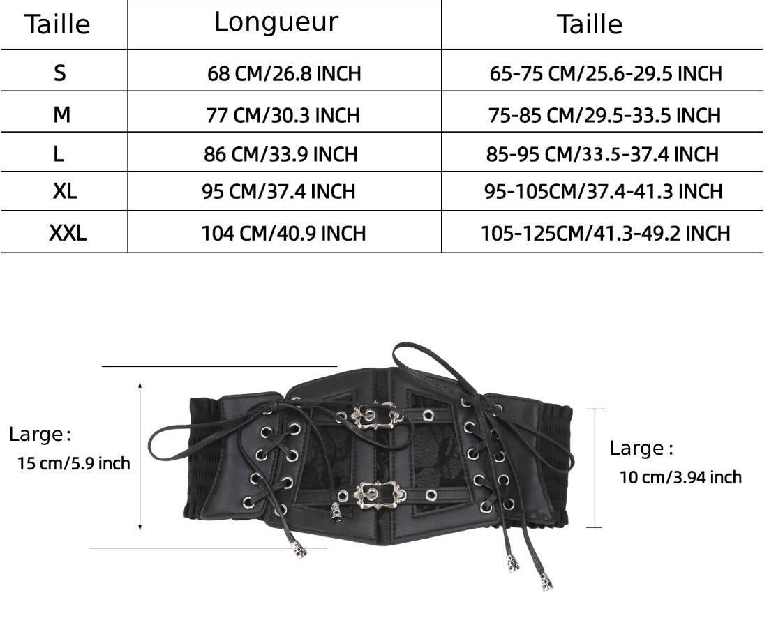 Ceinture Queen Missthery (Noir)