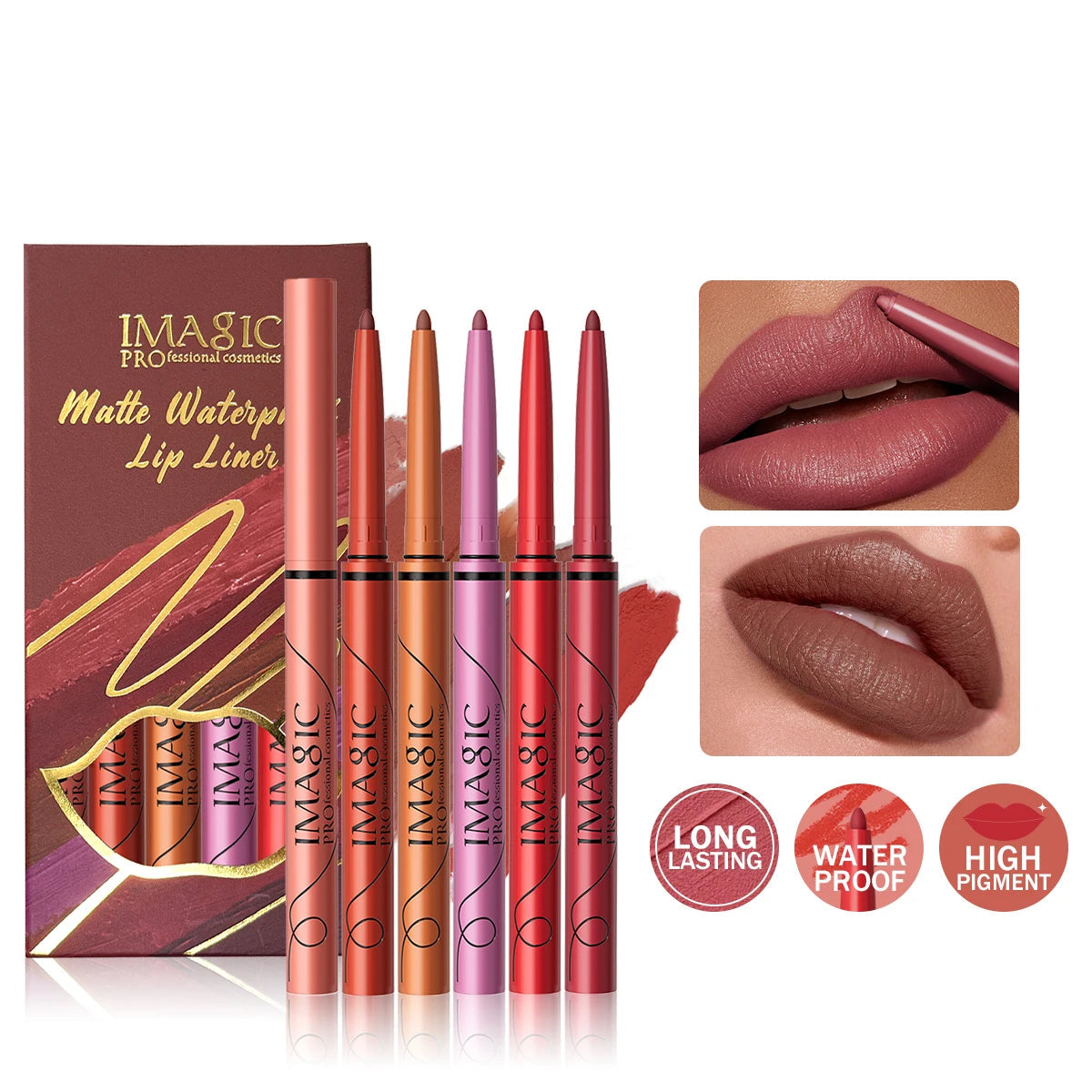 Lip Liner Queen Toulouse (Ensemble de 6 couleurs)