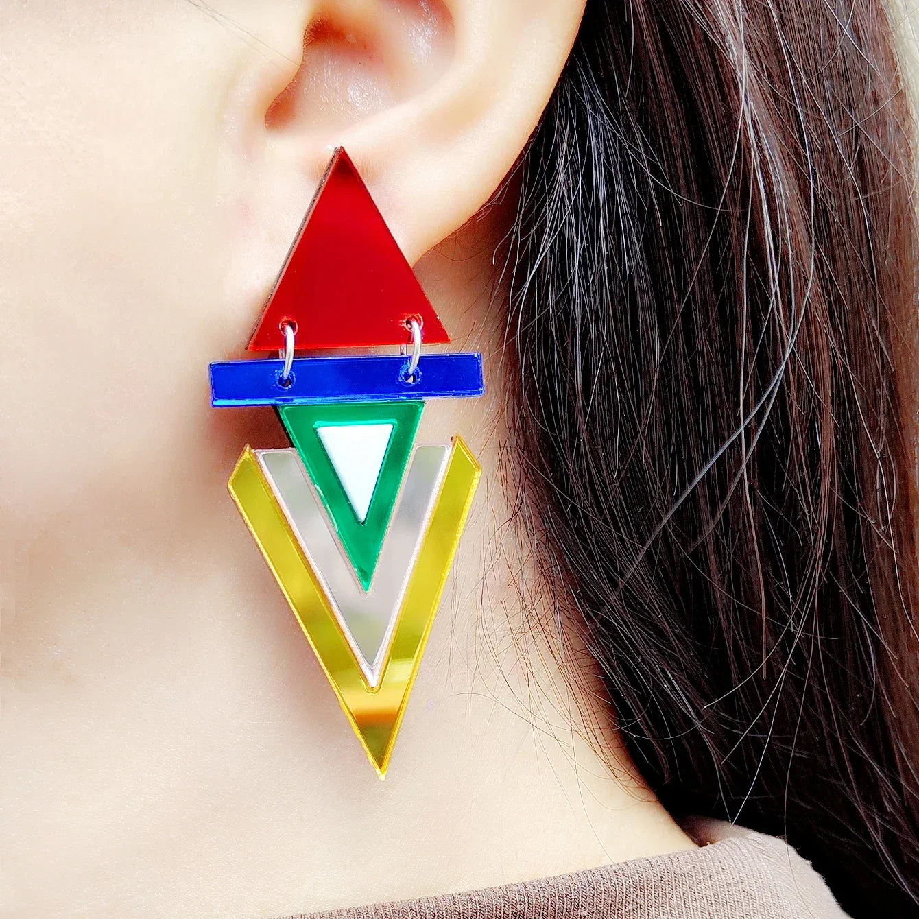 Boucles d'oreilles Queen Reflex