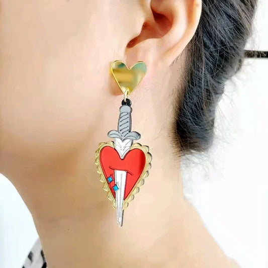 Boucles d'oreilles Queen Stabbed