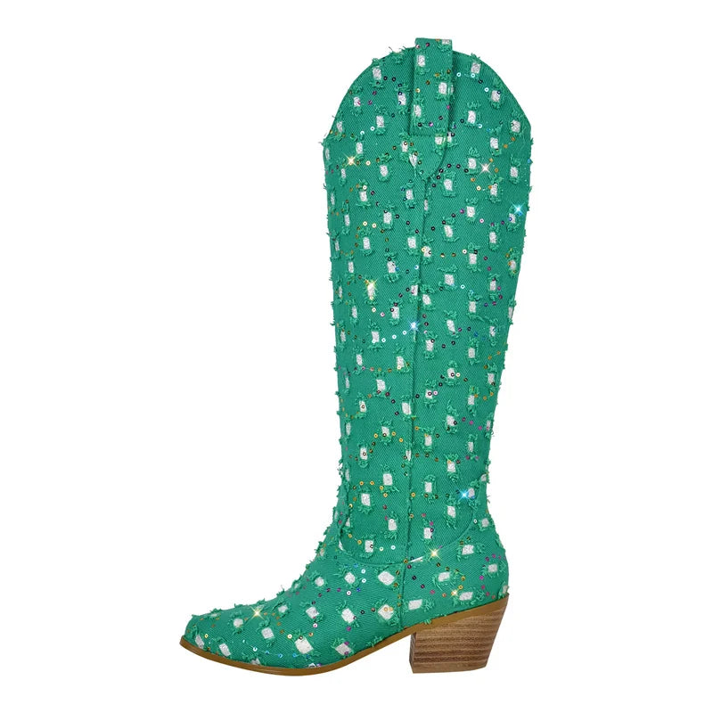 Bottes Queen Periwinkle (4 Couleurs)