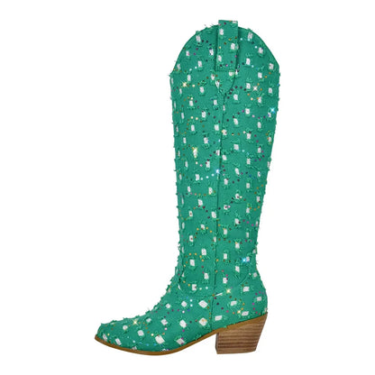 Bottes Queen Periwinkle (4 Couleurs)