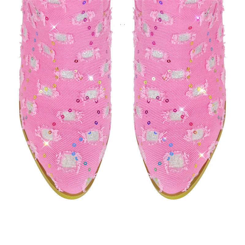 Bottes Queen Periwinkle (4 Couleurs)