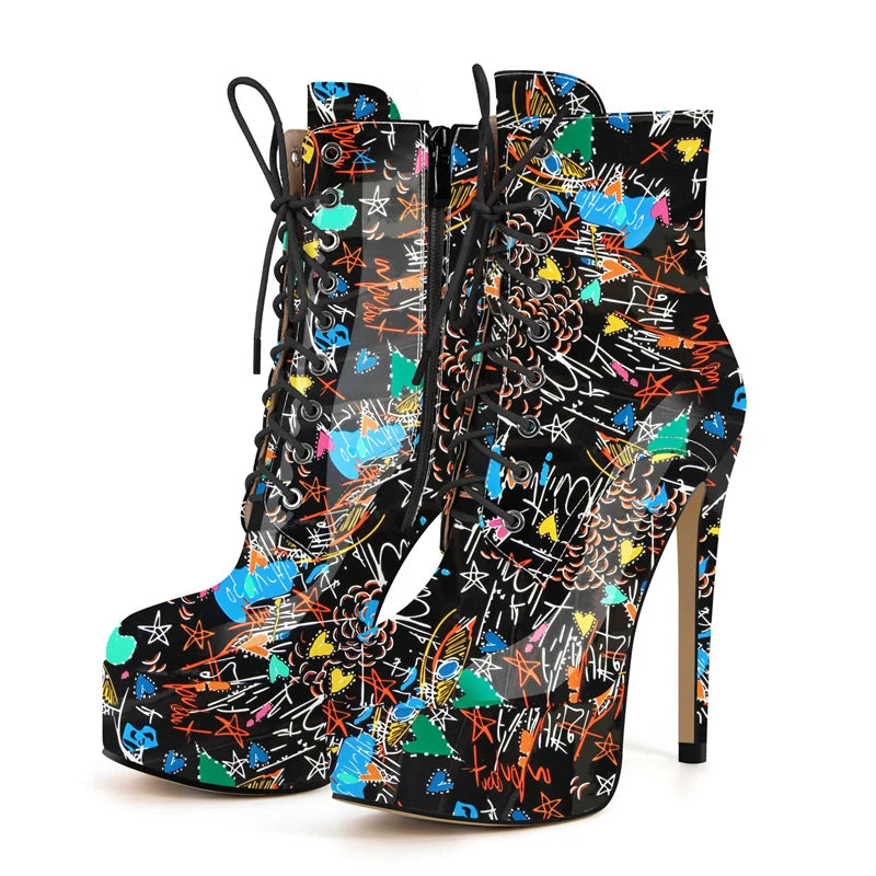 Bottes Queen Graffiti