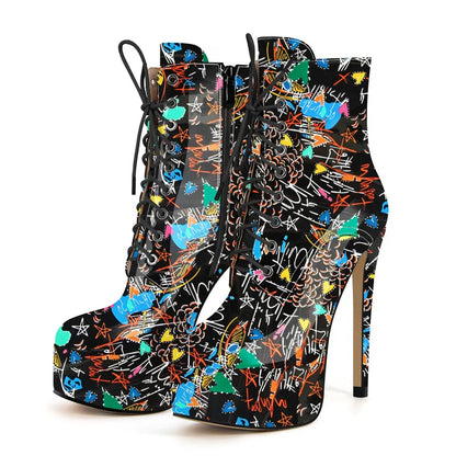 Bottes Queen Graffiti