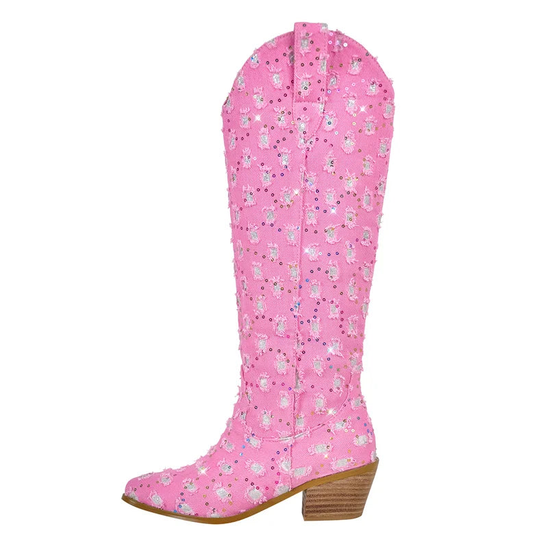 Bottes Queen Periwinkle (4 Couleurs)