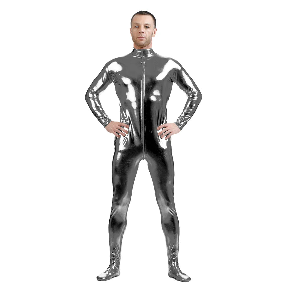 Costume zentai Queen Glitter (Gray)
