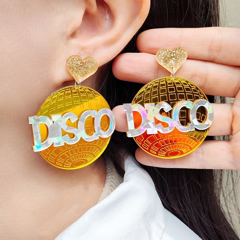 Boucles d'oreilles Queen Disco