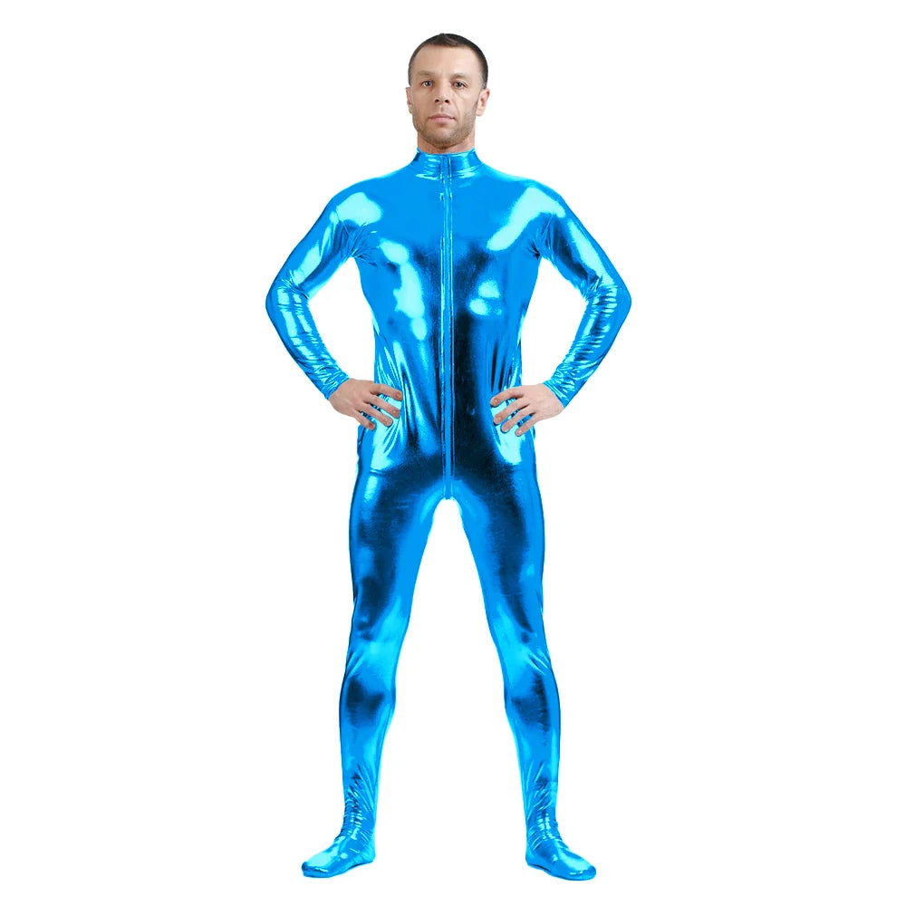Costume zentai Queen Glitter (Sky blue)