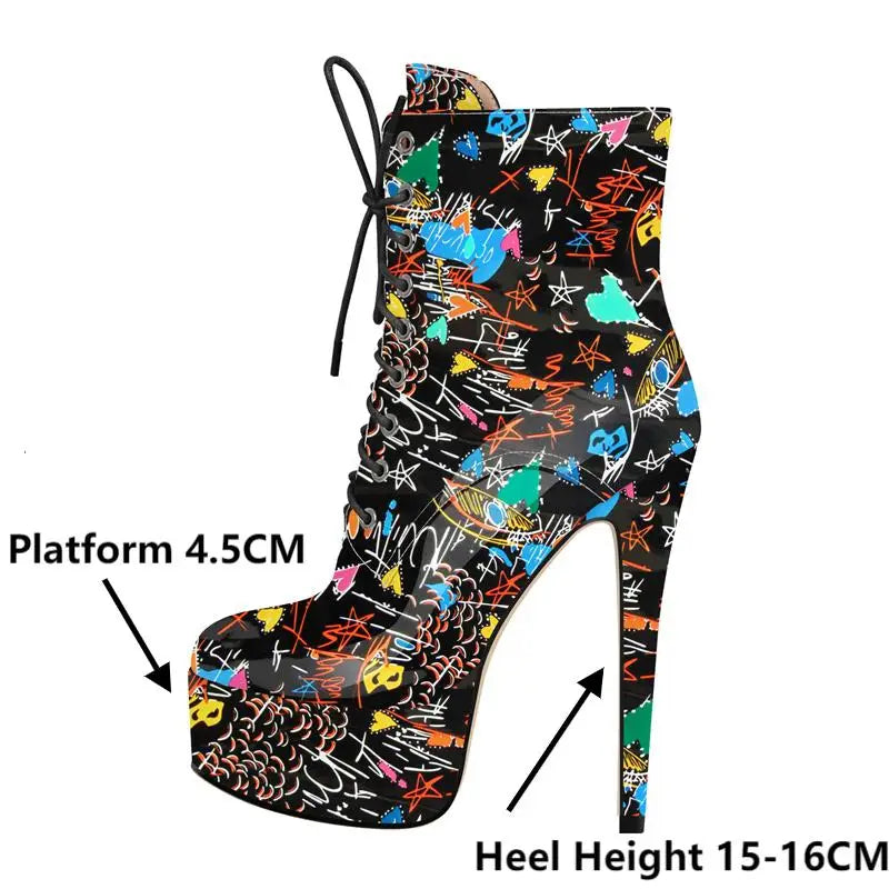 Bottes Queen Graffiti