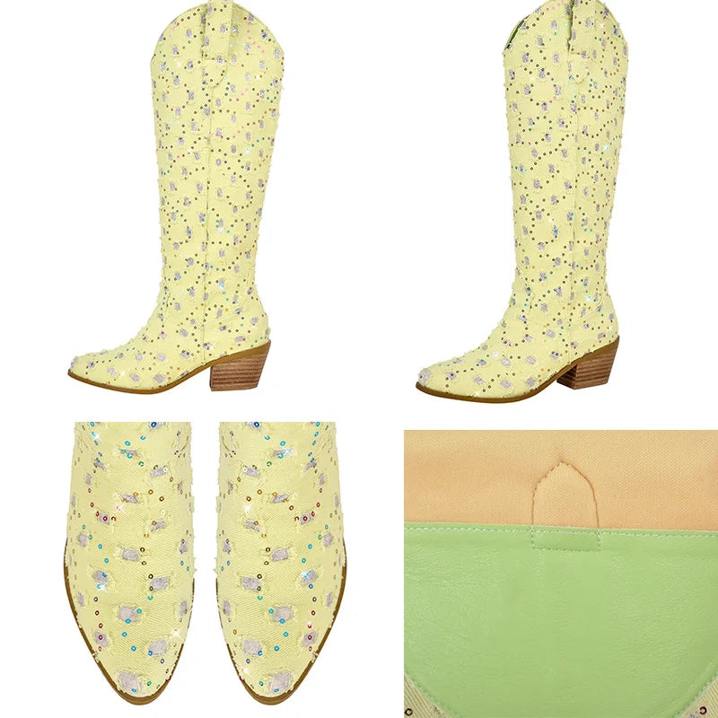 Bottes Queen Periwinkle (4 Couleurs)