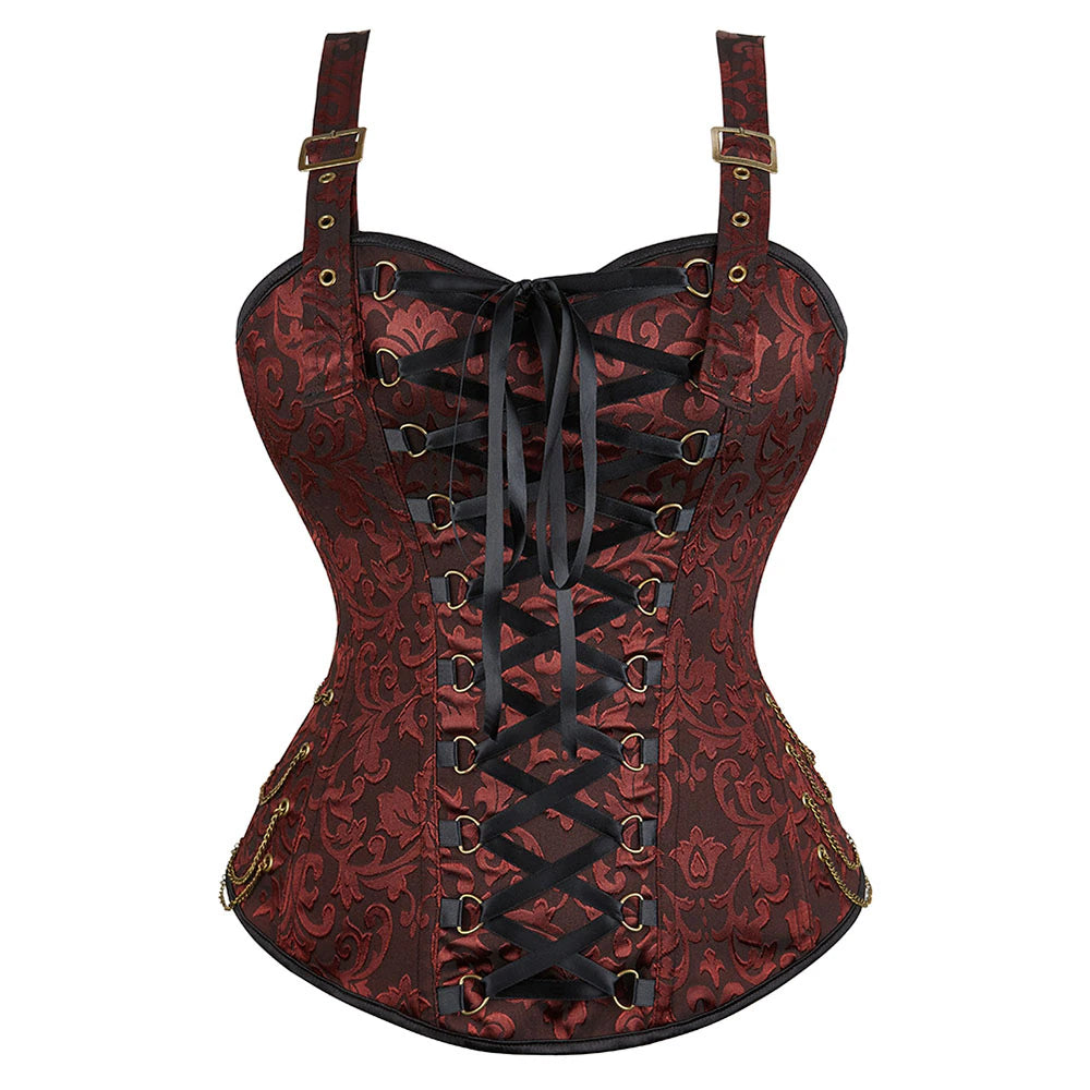 Corset Queen Hawren (Marron)