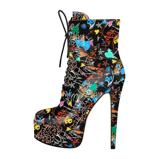 Bottes Queen Graffiti
