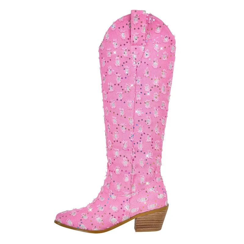 Bottes Queen Periwinkle (4 Couleurs)