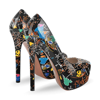 Escarpins Queen Graffiti (2 Couleurs)